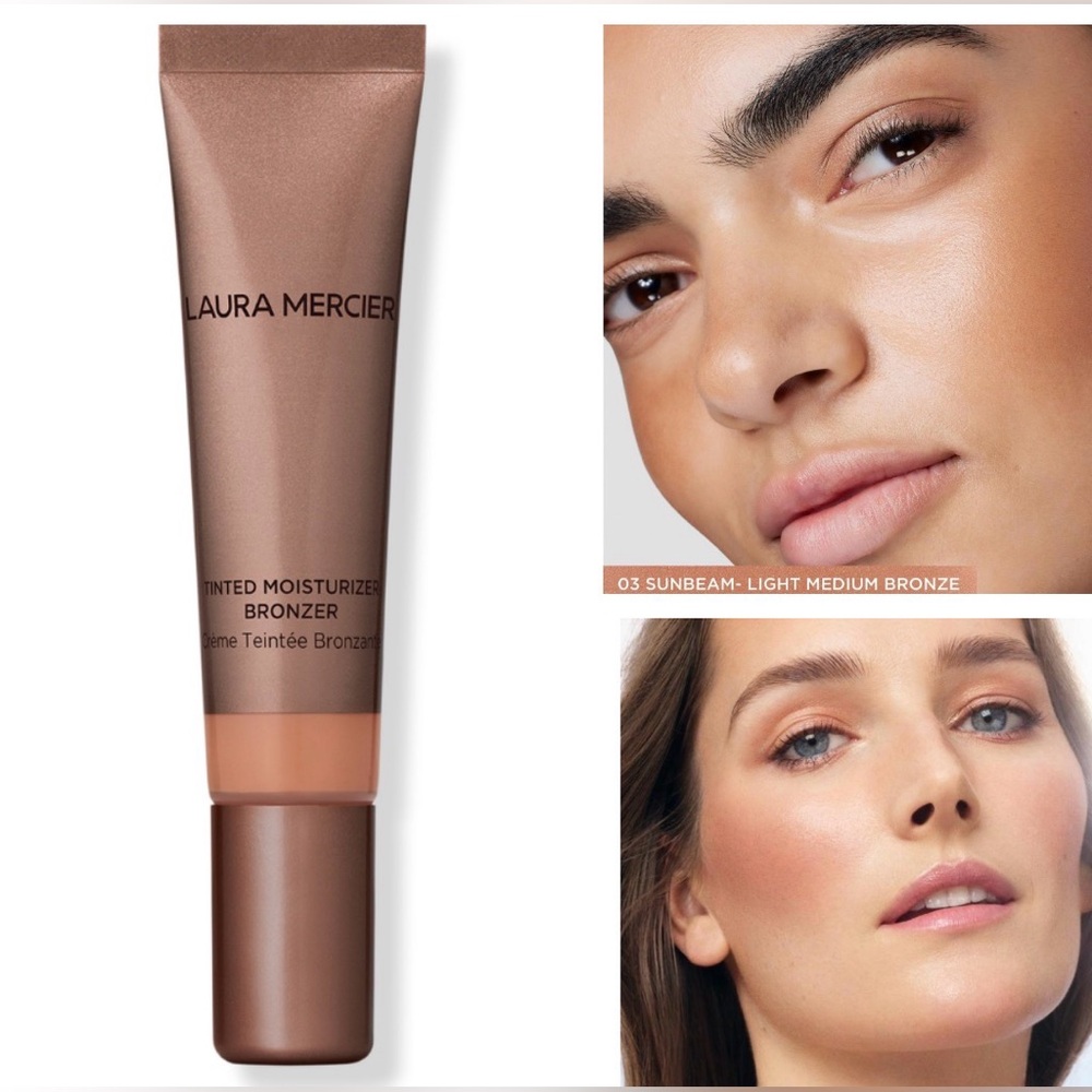 NIB Laura Mercier Tinted Moisturizer Sheer Cream Bronzer shade: 03 Sunbeam